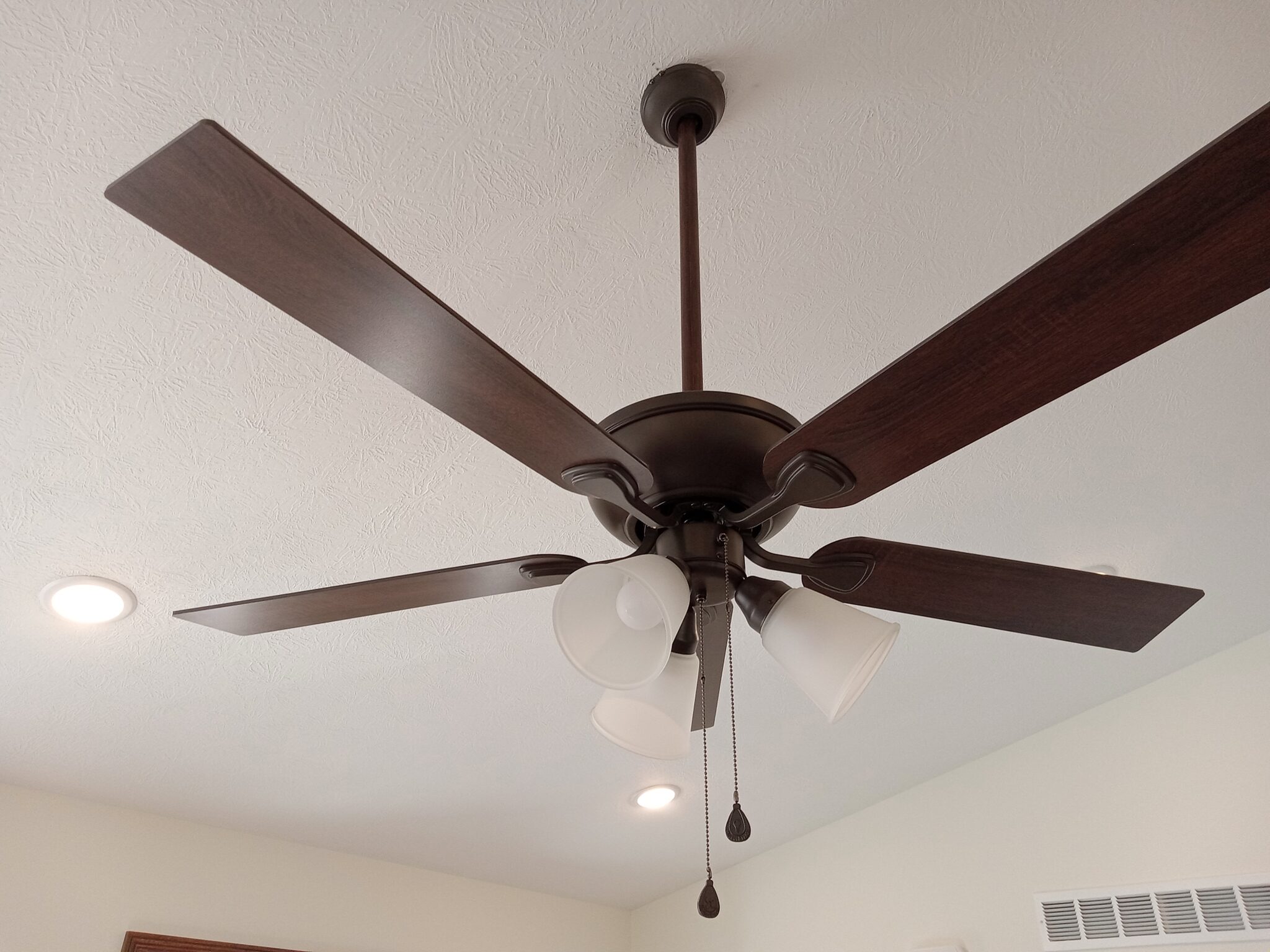Ceiling fans with vent, Heating Costs.